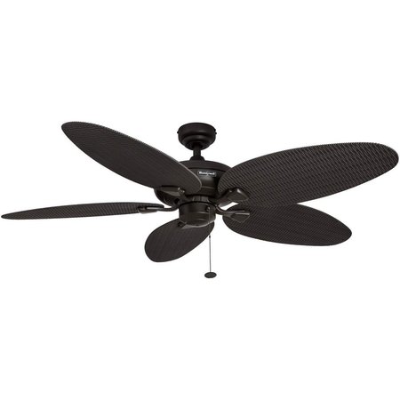 HONEYWELL CEILING FANS Duval, 52 in. Indoor/Outdoor Ceiling Fan with No Light, Bronze 50201-40